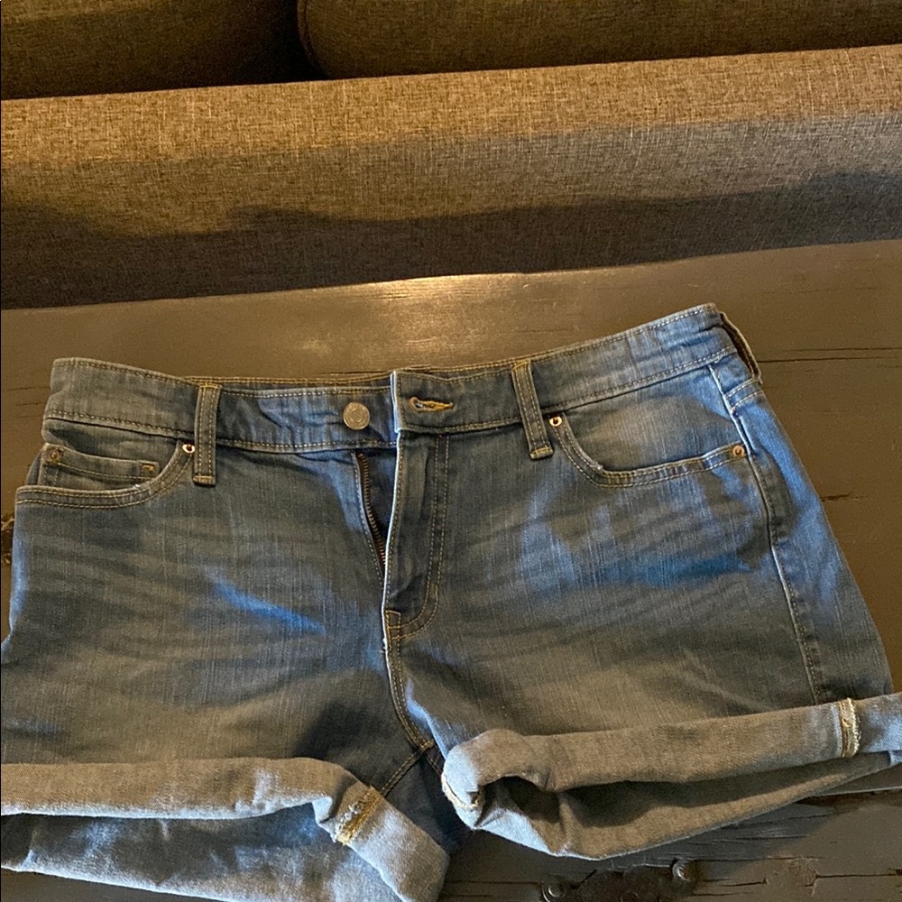GAP Blue Boyfriend Denim Shorts
